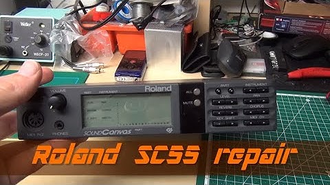 Repair of a broken Roland Sound Canvas SC55