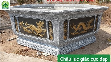 Chậu Lục Giác xi măng đẹp giá rẻ nhất Bình Dương - Hotline 0944353629 #chaulucgiac #chaulucgiacdep