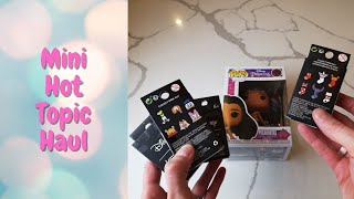 Mini Hot Topic Haul |  Disney Character Hats & Stocking Mystery Pin Unboxing | Disney Pins