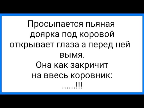 Пьяная Доярка и Горячая баба Настя!!! Смешная Подборка Анекдотов!!!