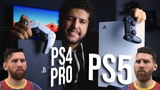 PlayStation 5 ( PS5 ) vs PlayStation 4 Pro ( PS4 ) 🎮 مقارنة بلايستيشن 5 و 4