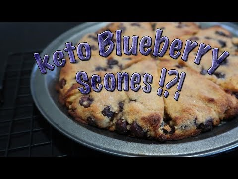 BEST KETO BLUEBERRY SCONES recipe | low carb, grain free, sugar free, ketogenic |
