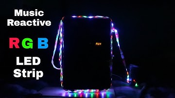 Music Reactive RGB LED Strip using bc547