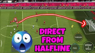 HOW TO SCORE GOALS FROM HALFLINE IN FIFA MOBILE 23 !!