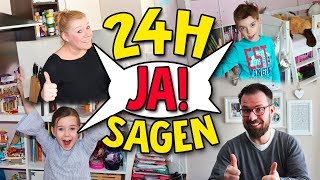 1 Tag lang JA SAGEN Challenge 😂 Papa muss sein Auto verkaufen! Lulu & Leon - Family and Fun