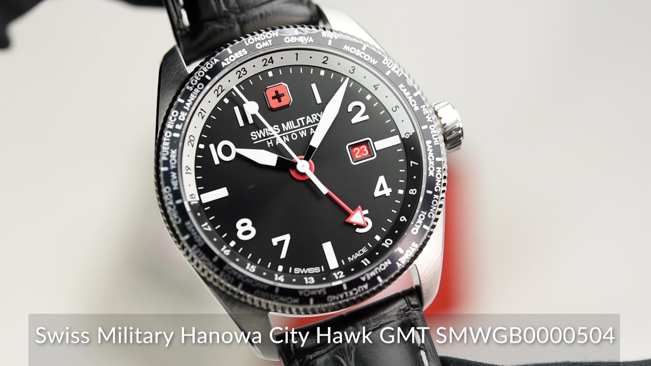 Swiss Military Hanowa City Hawk GMT SMWGB0000504 - YouTube