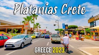 Chania Crete, driving through Platanias, Kreta, Greece 2023