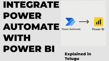 Integrate Power Automate with Power BI | Step-by-Step Guide | Explained in Telugu