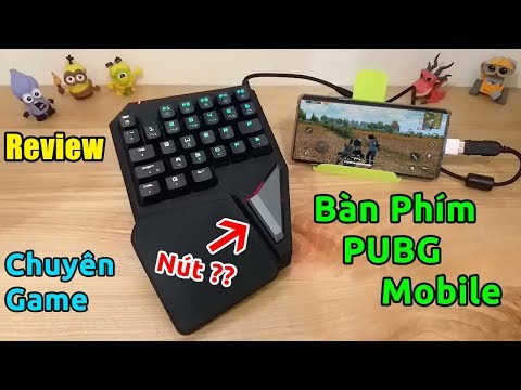 Trên tay Bàn Phím Cơ Game Thủ Cho PUBG Mobile AUTO TOP 1 có đèn LED RGB siêu đẹp