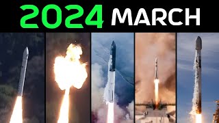 Rocket Launch Compilation 2024 - March