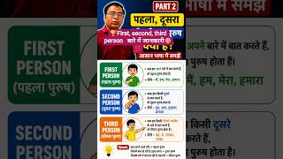 first second third person बारे मेंजानकारी 💯🎯 #government #spokenenglish #govtjobs2026