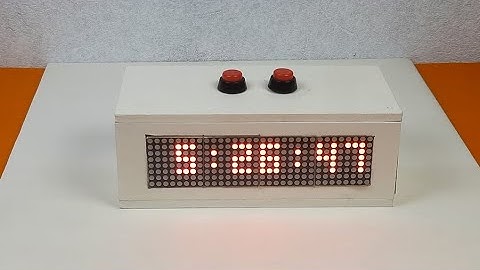 Smart Digital Clock using Arduino, MAX7219 Dot Matrix Display and RTC Module
