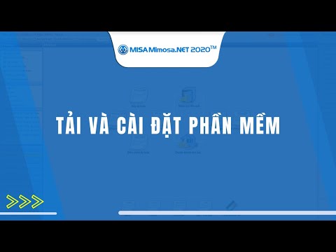 Tải và cài đặt phần mềm | MISA MIMOSA.NET 2020