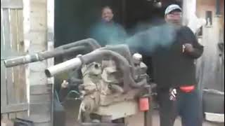 Hilarious first time engine start