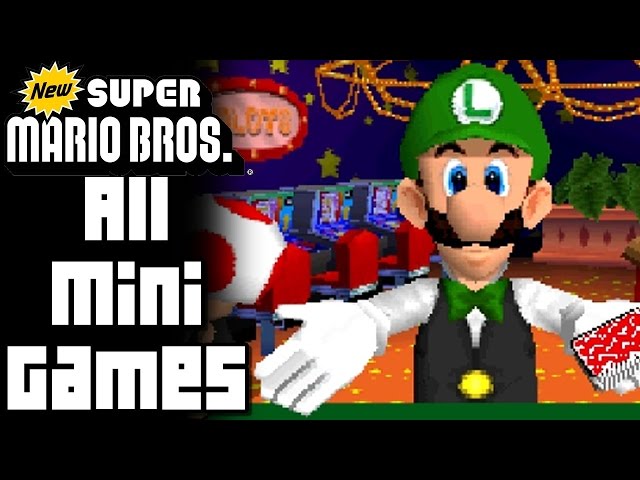 New Super Mario Bros. DS - Minigames VS - Random Minigames - 4 Players 