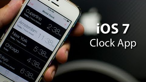 iOS 7 - Clock App With Hidden Feature On iPhone 5