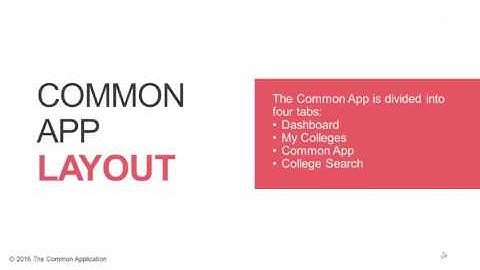 Creating A Common App Account