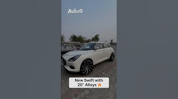 20” alloys in New Swift 😱🔥 #marutisuzuki  #swift2024 #swift #shorts #alloywheels