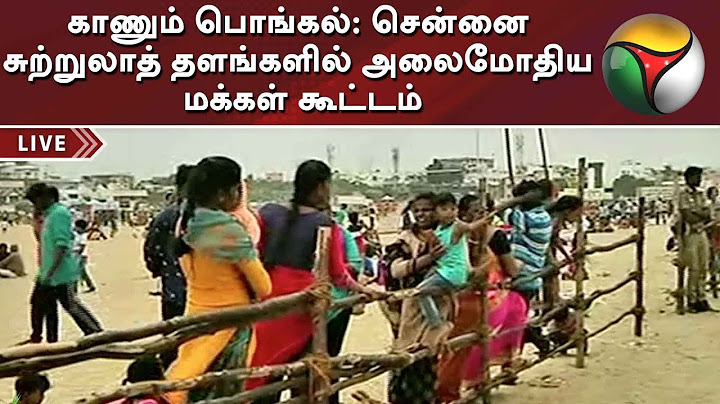 Seeing Pongal: Crowds of people at tourist spots in Chennai