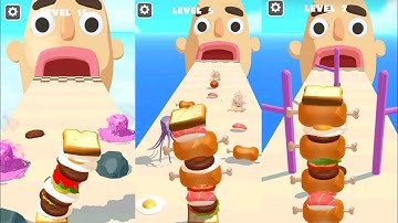 Sandwich Runner - Gameplay walkthrough All levels ( ios , Android )