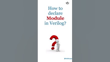 Module declaration in Verilog #shorts #module #verilog #vlsi #verilogintamil #vlsiforyou #v4u