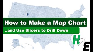 how to create a map chart in excel with slicers