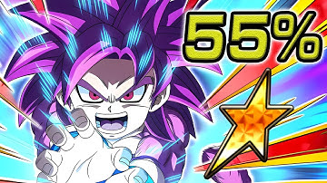 NO DUPES! 55% SSJ4 DAIMA MINI GOKU SHOWCASE! Dragon Ball Z Dokkan Battle