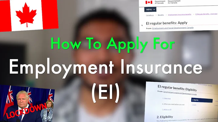 Easy Guide: Apply for Employment Insurance (EI) 2021 | Regular/Sickness Benefits