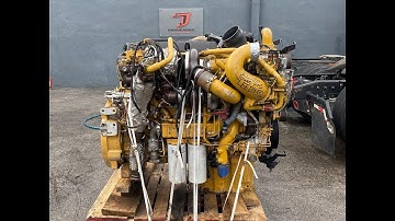 2007 Caterpillar C13 Acert Engine being test run at JJ Rebuilders Inc, Serial # LEE05392