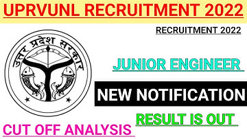UPRVUNL RECRUITMENT 2022 NEW NOTIFICATION | RESULT IS OUT | CUT OFF MARKS | JUNIOR ENGINEER