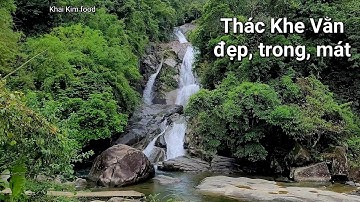 Beautiful waterfall in Vietnam. Thác Khe Vằn, Bình Liêu, Quảng Ninh, đẹp, trong, sạch, mát