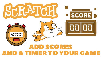 Add scores and a timer to you computer game | Scratch Code Tutorial A3