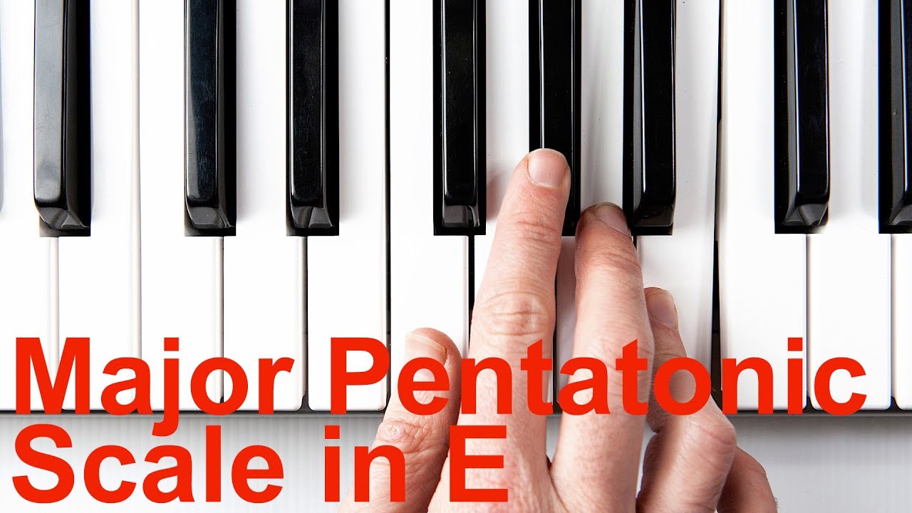 e major pentatonic scale piano