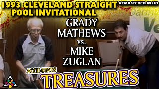 EPIC 14.1: Grady MATHEWS vs Mike ZUGLAN - 1993 CLEVELAND STRAIGHT POOL INVITATIONAL
