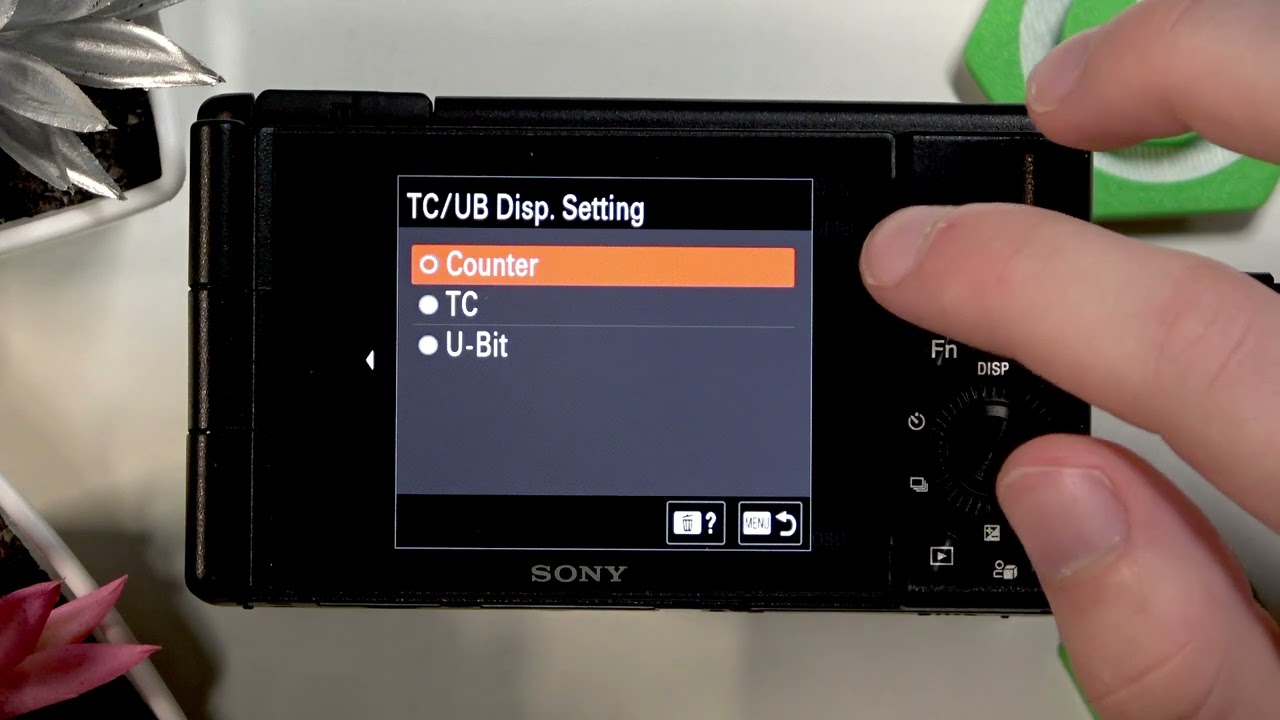 SONY ZV-1 II – How to Change Time Code and User Bit Display