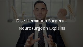 Back surgery for a lumbar disc herniation  microdiscectomy