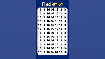 Find The Odd Number 61 #findtheoddnumber #shorts #maths #riddle #puzzle #viral #viralshorts #quiz