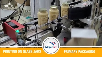 Hx Nitro TIJ Printing Using Long-throw Distance eUrex Ink on Glass Jars