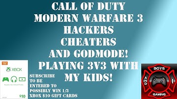 Call of Duty MW3 Hackers! Cheaters! Godmode!