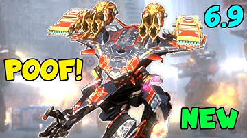 NEW SHOTGUN AO MING Lunar GROM SQUALL One Shot Poof! | War Robots 6.9 Update Max Titans Gameplay WR