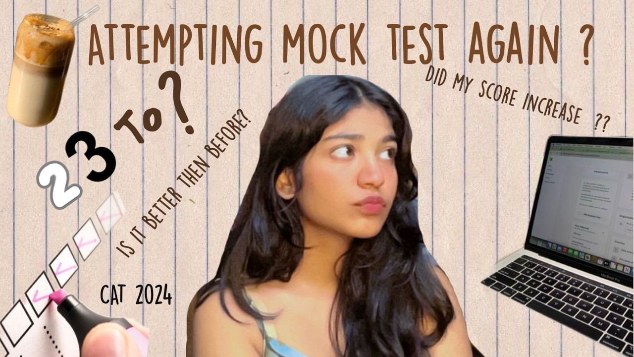 Did my score in mock tests increase? 🧐| CAT exam | study vlog📚 - YouTube