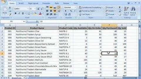 Excel 2007: Insert and delete rows, columns, and worksheets