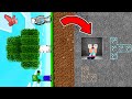 NOOB SURVIVAL in ROTATE WORLD in MINECRAFT