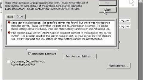 Set up e-mail account in Microsoft Outlook 2003