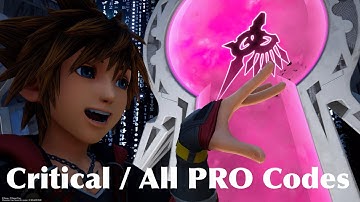 KINGDOM HEARTS III - Data Xigbar: Critical / All PRO Codes