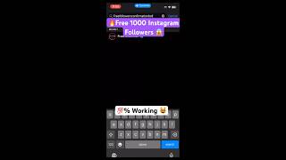 How to get free 1000 instagram followers 🔥🚀 #freefollowers #instagramfollowers #viral