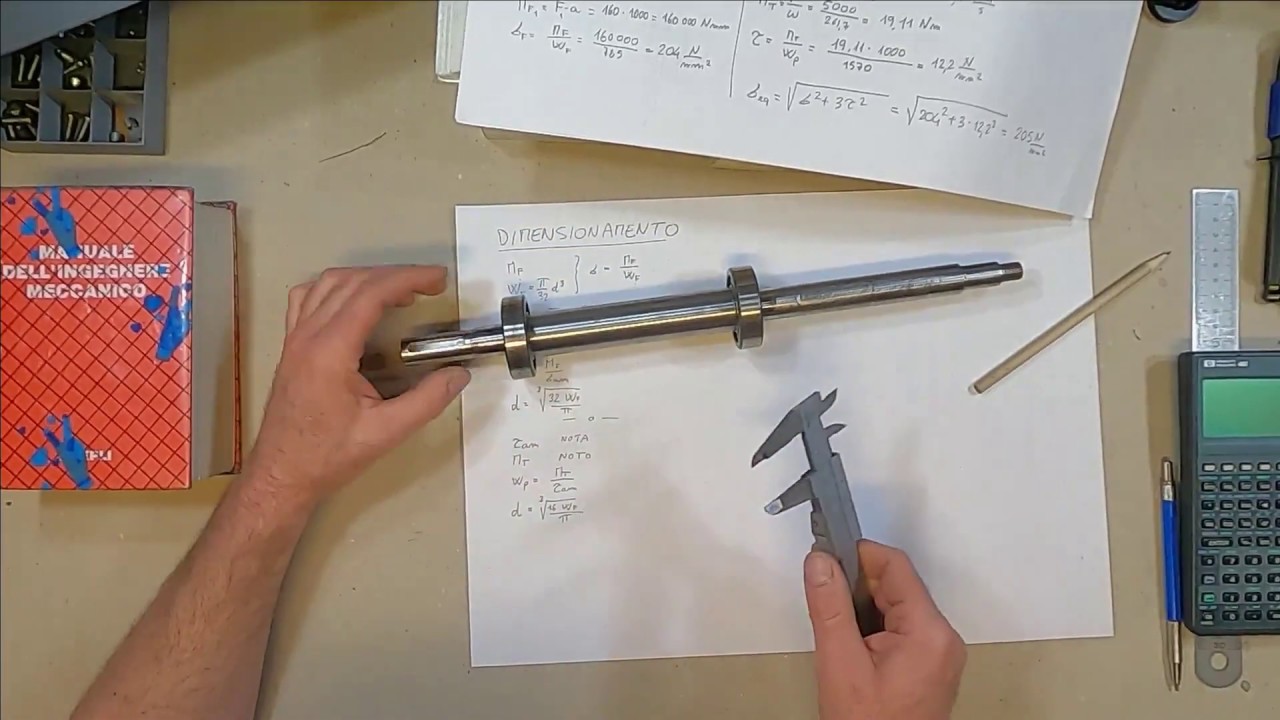 Sollecitazione composta di flessione e torsione: dimensionamento