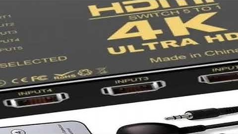 5x1 HDMI Switch HD 4K Video Switcher With IR Remote Controller 5 Input 1 Output HDMI Switches for Xb