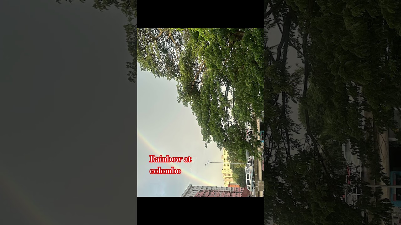 Colombo’s Colorful Surprise A Rainbow to Remember Pure Nature Magic 🌈Nature Paints the Sky Surprise