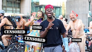 Trolling a Nudist Parade!